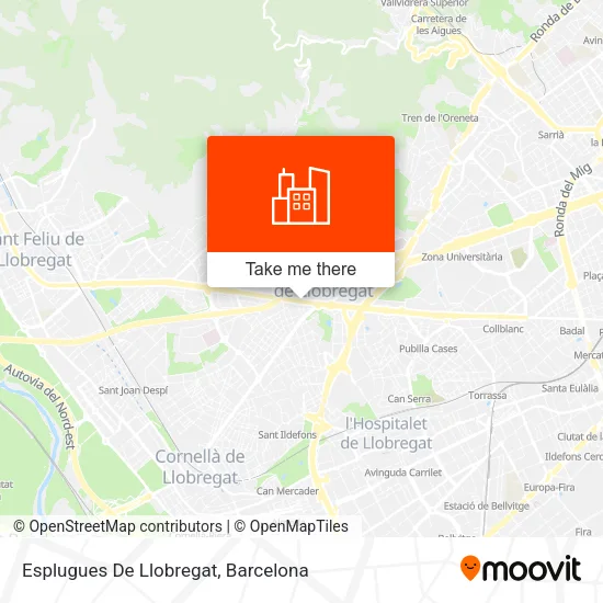 Esplugues De Llobregat map