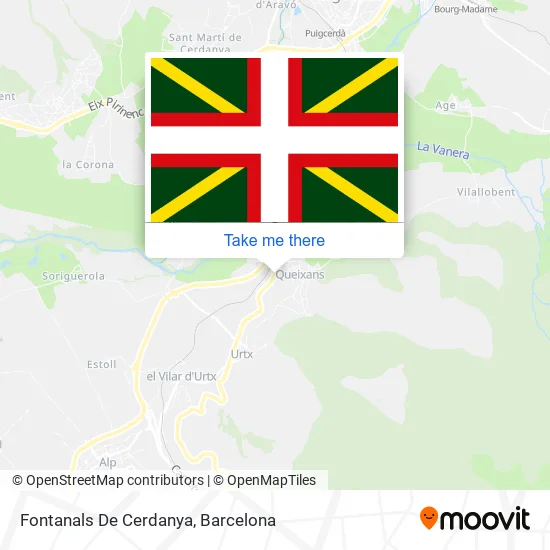 Fontanals De Cerdanya map