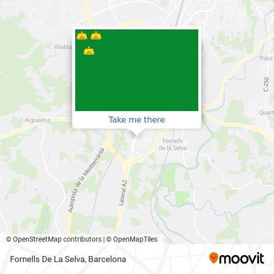 Fornells De La Selva map