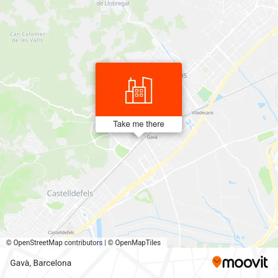 Gavà map
