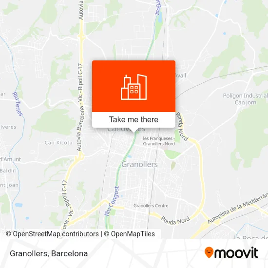Granollers map
