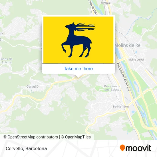 Cervelló map