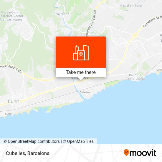 Cubelles map