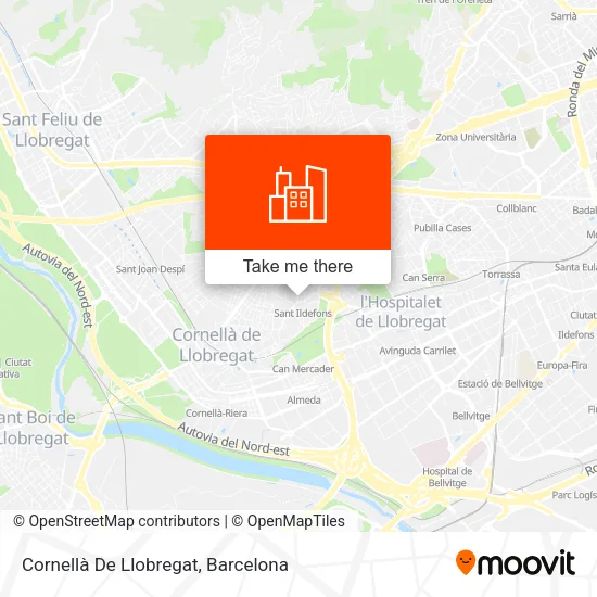 Cornellà De Llobregat map