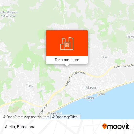 Alella map