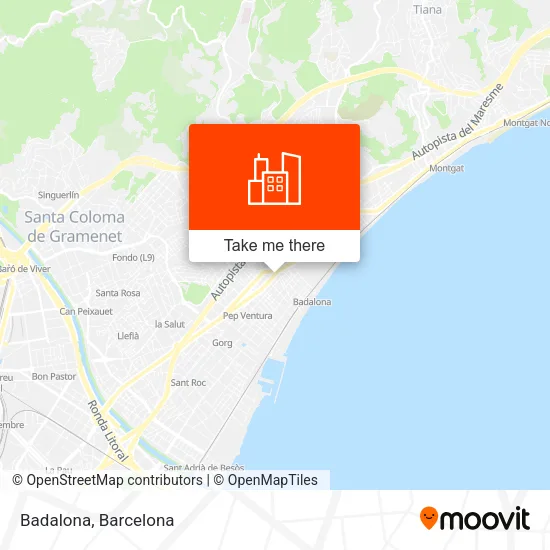 Badalona map