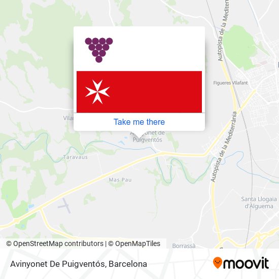 mapa Avinyonet De Puigventós