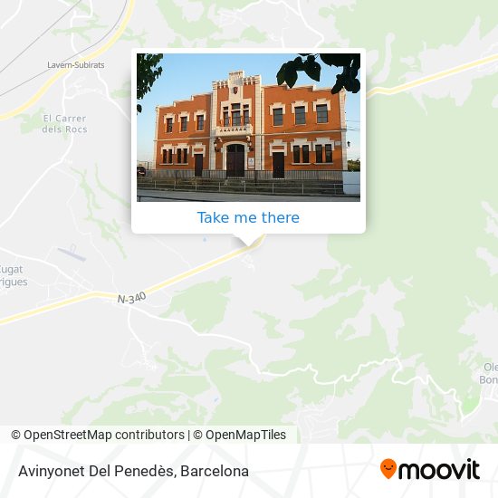 Avinyonet Del Penedès map