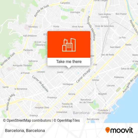 Barcelona map