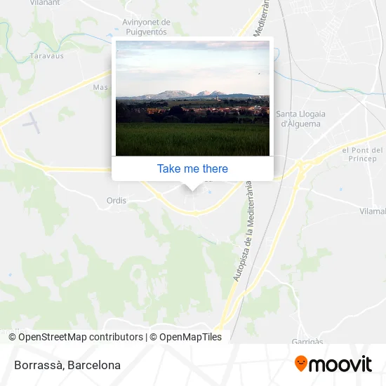 Borrassà map