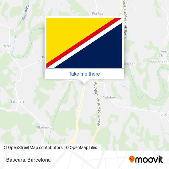 Bàscara map