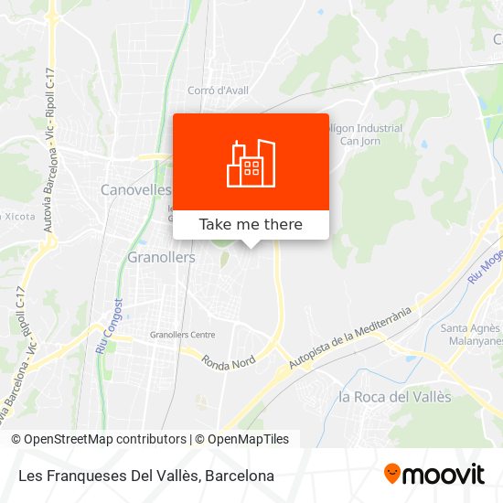 Les Franqueses Del Vallès map
