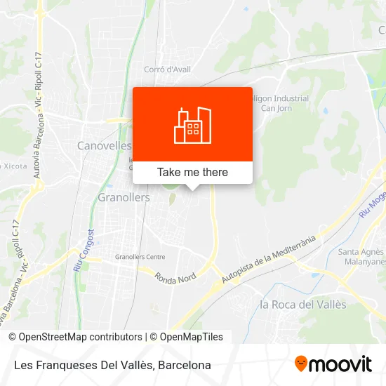 Les Franqueses Del Vallès map