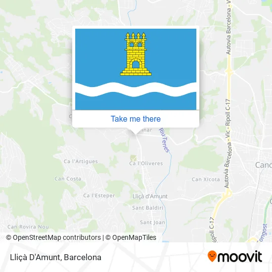 Lliçà D'Amunt map