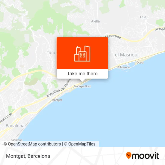 Montgat map