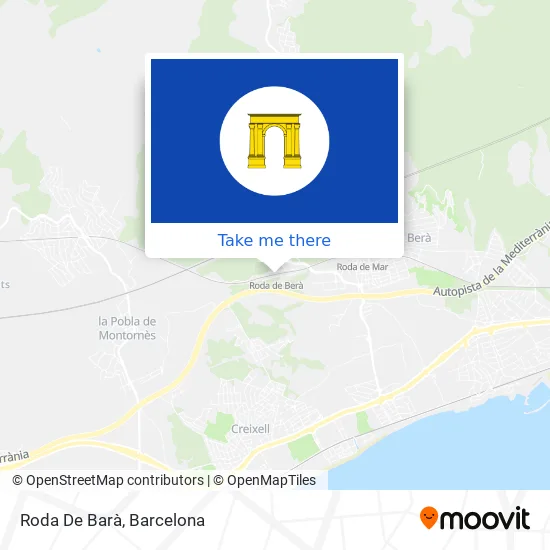 Roda De Barà map