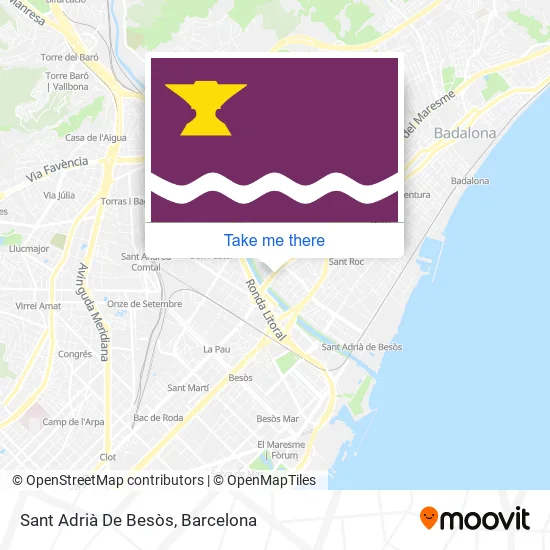 Sant Adrià De Besòs map