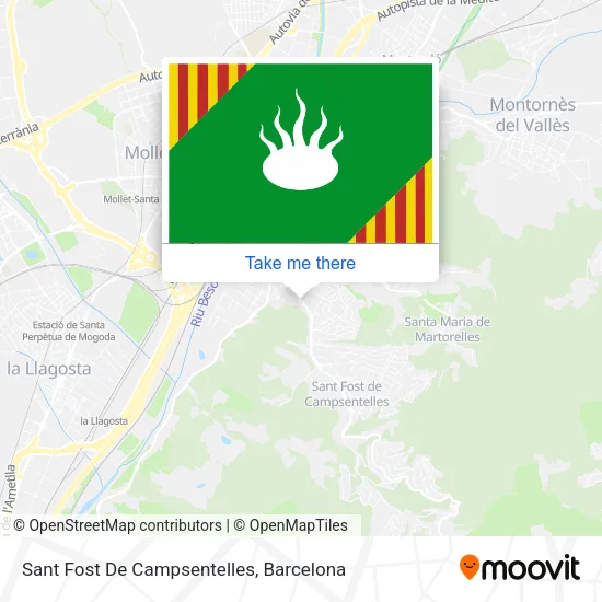 Sant Fost De Campsentelles map