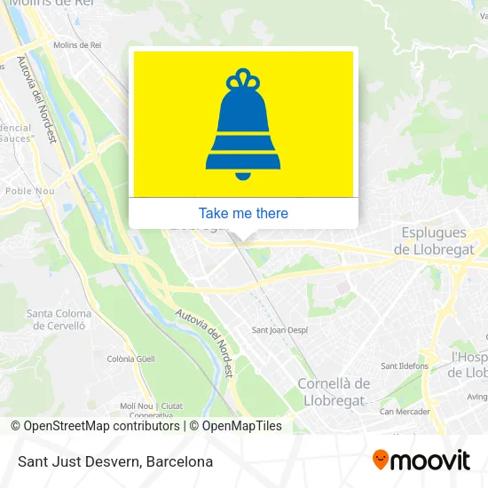 Sant Just Desvern map