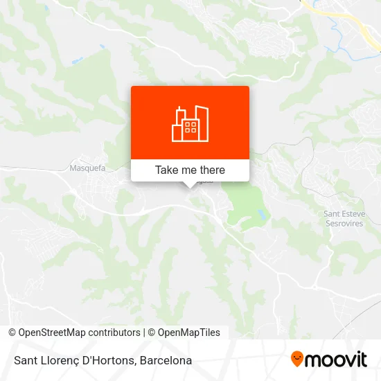 Sant Llorenç D'Hortons map