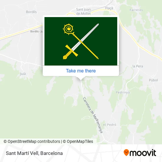 Sant Martí Vell map
