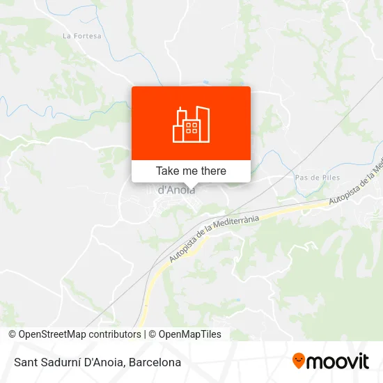 Sant Sadurní D'Anoia map