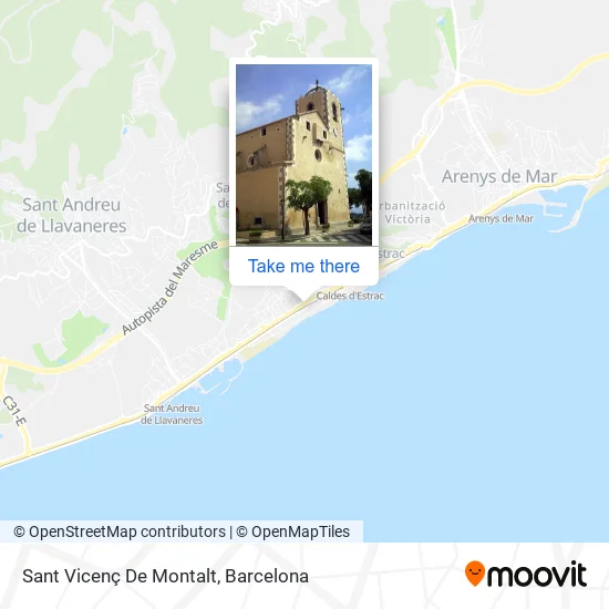 Sant Vicenç De Montalt map