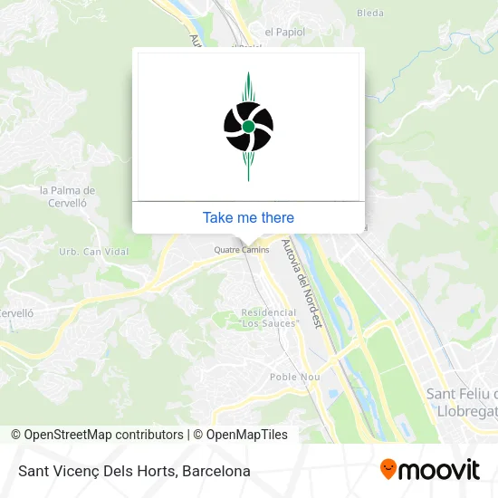 Sant Vicenç Dels Horts map