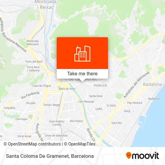 Santa Coloma De Gramenet map