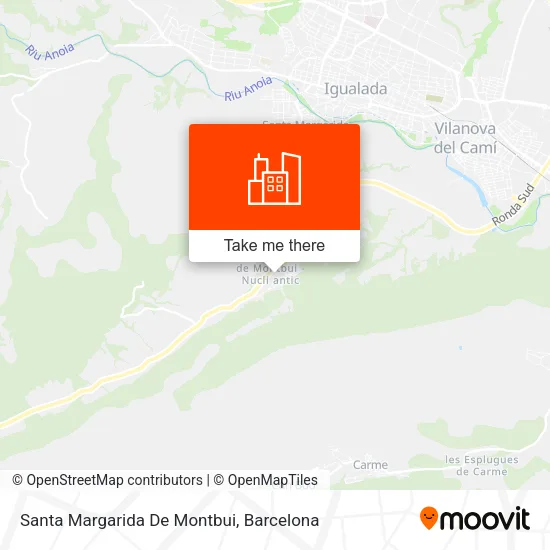 Santa Margarida De Montbui map