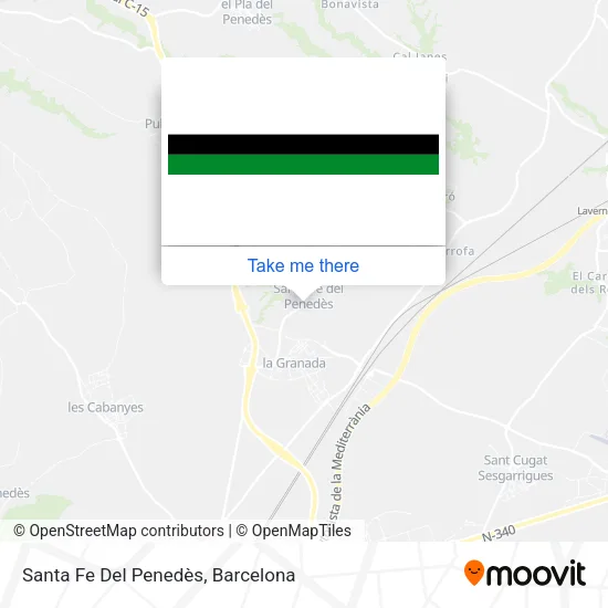 Santa Fe Del Penedès map
