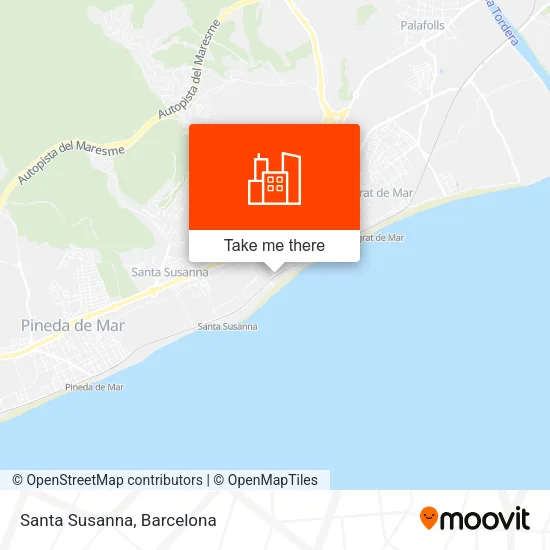 Santa Susanna map