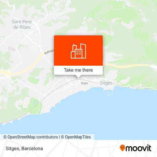 Sitges map