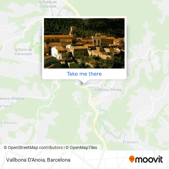 Vallbona D'Anoia map