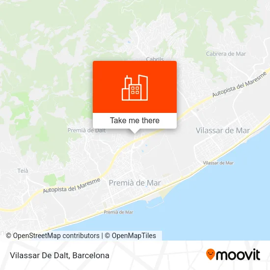 Vilassar De Dalt map