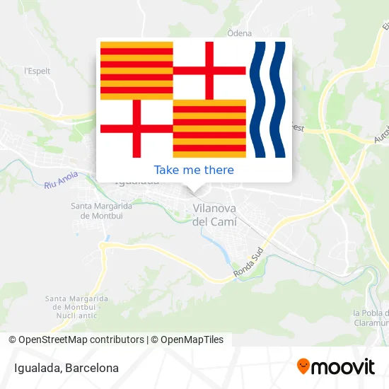 Igualada map