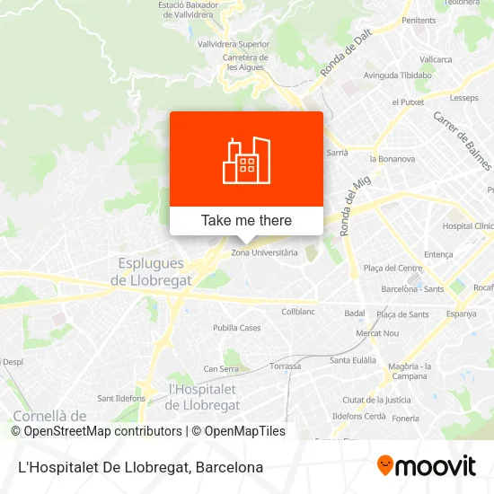 L'Hospitalet De Llobregat map