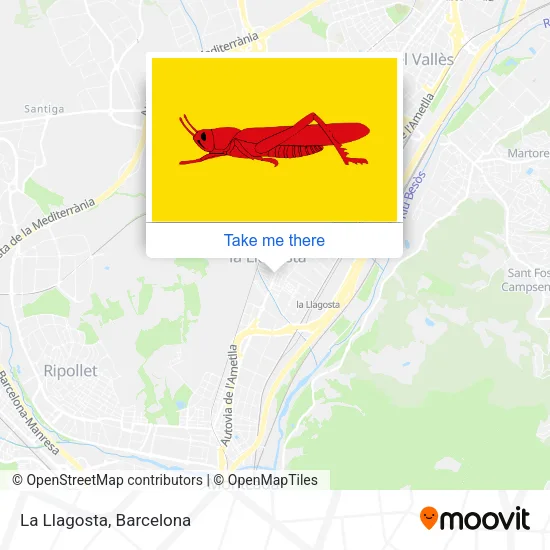 La Llagosta map