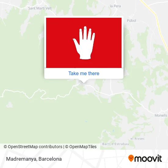 Madremanya map