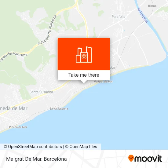 Malgrat De Mar map