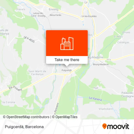 Puigcerdà map