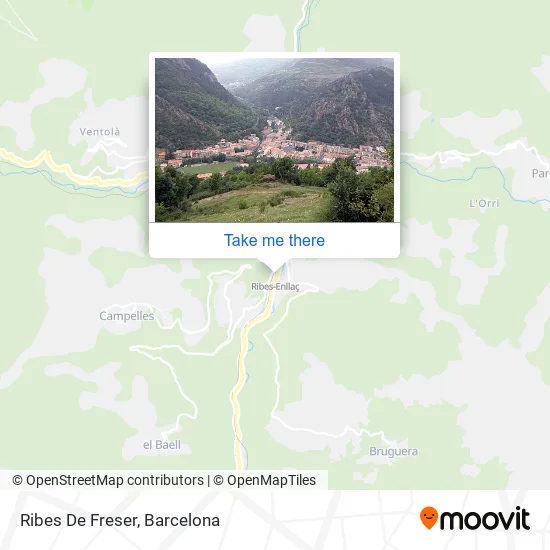 Ribes De Freser map