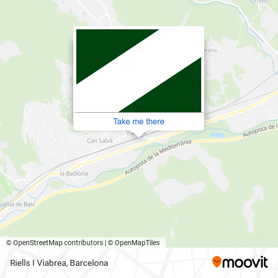 Riells I Viabrea map
