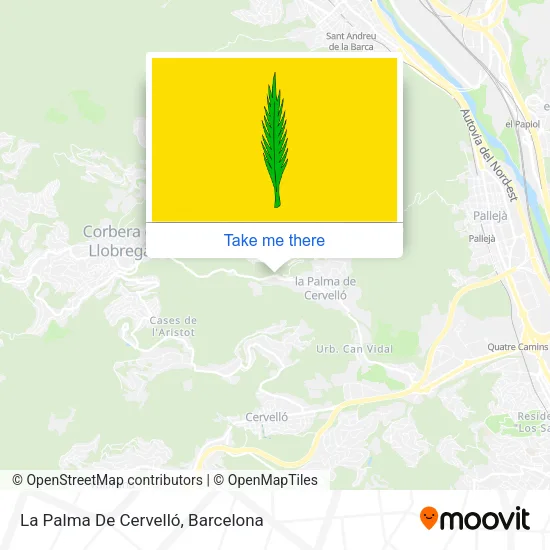 La Palma De Cervelló map