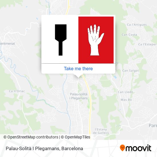 Palau-Solità I Plegamans map