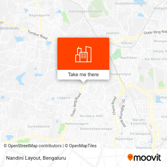Nandini Layout map