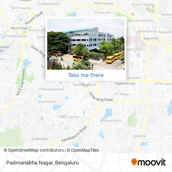 Padmanabha Nagar map