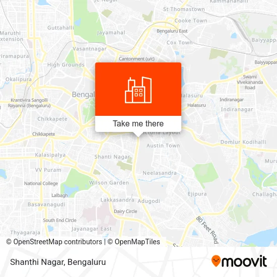 Shanthi Nagar map