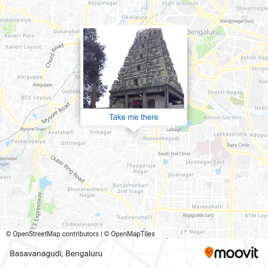 Basavanagudi map