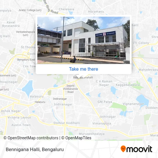 Bennigana Halli map